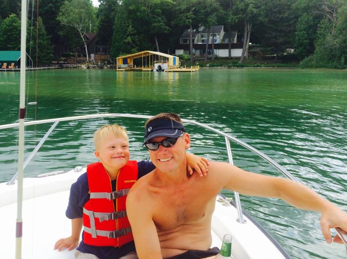 Wil and Matt Walloon Lake 2015